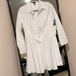 Aqua bring you with text size medium white T-shirt dress